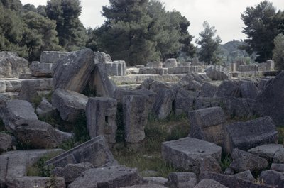 Remains of the Temple of Zeus by Greek